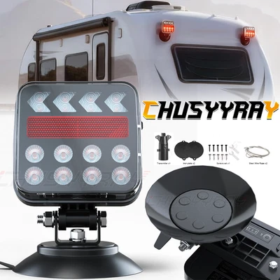 Luzes traseiras magnéticas recarregáveis para reboque sem fio para Kenworth T680 - Imagem 1 de 4