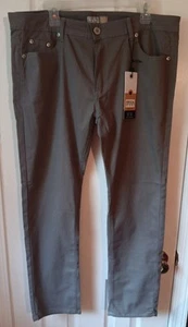 Mens Slim Fit Stretch Vertical Sport Pants 38/30 - Picture 1 of 8