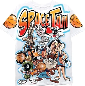 Space Jam A New Legacy Boys Short Sleeve T-Shirt- Looney Tunes Tune Squad... - Picture 1 of 19
