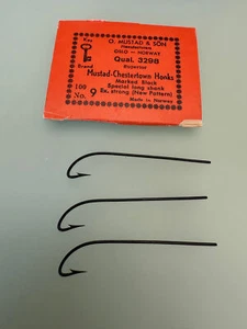 Vintage O. Mustad 3298 Blind Eye Hook - Picture 1 of 3