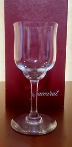 Baccarat Capri White Wine Glass Crystal Height 13.5cm Size S With Box Used - Picture 1 of 3