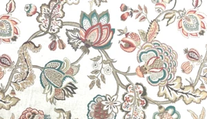 Tela de tapicería Herne de algodón floral cepillado 280 cm de ancho para cortina ciega - Imagen 1 de 6