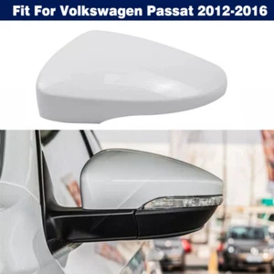 Left Side White Rearview Mirror Upper Cover Cap For Volkswagen Passat 2011-2022 - Picture 1 of 9