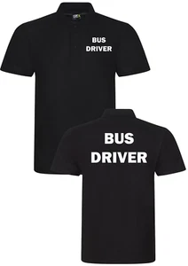 Polo de conductor de autobús estampado ropa de trabajo escuela autobús industrial excelente uniforme - Imagen 1 de 4