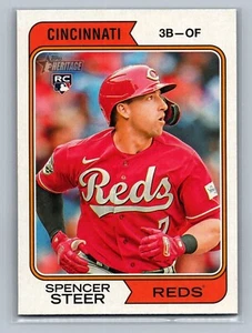 SPENCER STEER 2023 Heritage High Number SP RC Rookie #717 Cincinnati Reds - Picture 1 of 2