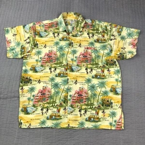 Rima Hawaiian Shirt Men XL Yellow Tropical Island West Indies Beach Resort Surf - Picture 1 of 24