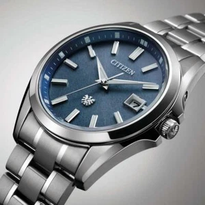 The CITIZEN AQ4091-56M Titanium Eco-Drive Solar Watch Indigo dye Washi Dial 40mm - Picture 1 of 12