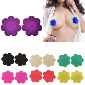 NUOVA coppia adesivi capezzoli pasta autoadesiva fiori costume colorato premium - Foto 1 di 21