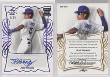 2021 Leaf Trinity Purple /25 Jose Ramos #BA-JR1 Auto