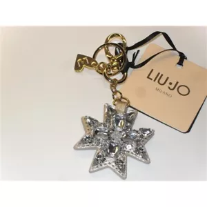 LIU JO PORTACHIAVI IN METALLO DORATO CON STELLA E CRISTALLI ORO - Foto 1 di 1
