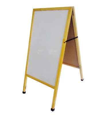 A Frame Double Sided White Menu Board Dry Eraser 19X37X28" 10235 White - Image 1 of 4