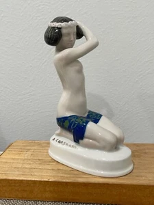 Antik 1910 Art Deco Rosenthal Porzellan Ariadne Figur Caasmann Design - Bild 1 von 9