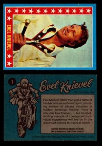 Evel Knievel Topps 1974 Vintage Trading Cards You Pick Singles #1-60 - Bild 1 von 16