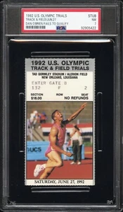 1992 Olympic Trials Dan O'Brien Fails To Qualify Ticket PSA 7 - Picture 1 of 2