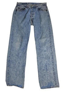 Vintage Levis 501 Jeans Herren Größe 32 x 30 Acid Wash aus den 80er Jahren Made In The USA - Bild 1 von 8
