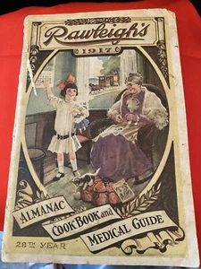 1917 ALMANAC 28TH YEAR RAWLEIGH COOK BOOK MEDICAL GUIDE HAND BOOK - Imagen 1 de 5