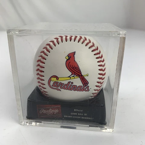 St Louis Cardinals Rawlings Official Game Ball In Display Case Cover
