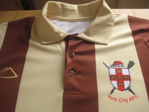 YORK CITY FC TRUST SHOP 1930's CHOCOLATE AND CREAM SHIRT. £18.00-£20.00 - Picture 1 of 6