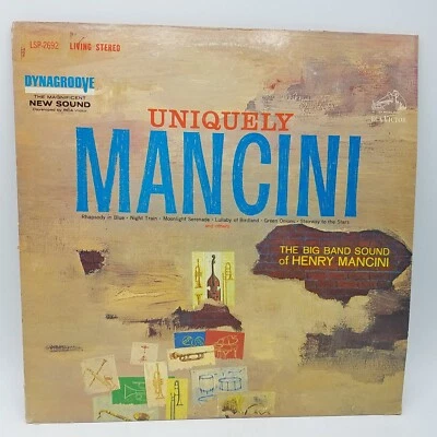 HENRY MANCINI & HIS ORCHESTRA UNIQUELY MANCINI LP 1963 STEREO VINYL LSP-2692 - Image 1 of 4