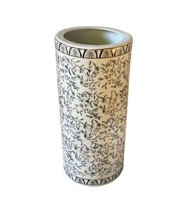 Keramik Schirmständer blau-weiß Ditsy Print Design Stockhalter Vase 46 cm - Bild 1 von 4