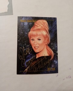Star Trek Grace Lee Whitney Aka Janice Rand Signed In Person Card. 