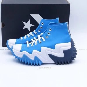 Size 6.5 Women's Converse Run Star Motion CX High Platform Shoes A03078C Blue - Picture 1 of 9