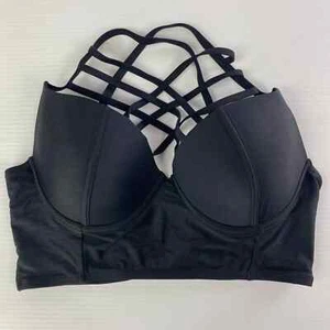Black Bikini Top Swim Wear Baiting Suit - Picture 1 of 6