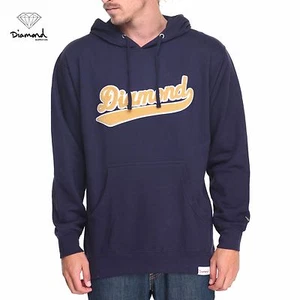 Suéter con capucha Diamond Supply Co. League oruga azul marino M, L nuevo con etiquetas patín - Imagen 1 de 4