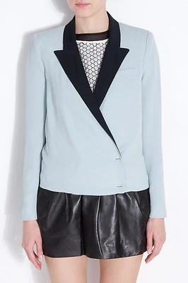 Новый с ярлыками Диана фон Furstenberg DVF многоцветный Памела мягкий холст блейзер куртка Sz 8 - Изображение 1 из 4