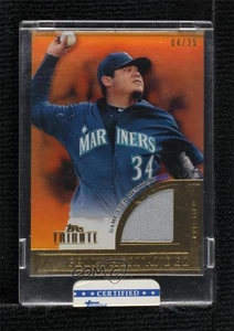 2012 Topps Tribute to the Stars Relic Orange /25 Felix Hernandez #TSR-FH - Foto 1 di 3