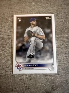 A.J. Alexy RC 2022 Topps Series 2 Baseball #547 MLB Texas Rangers - Picture 1 of 2
