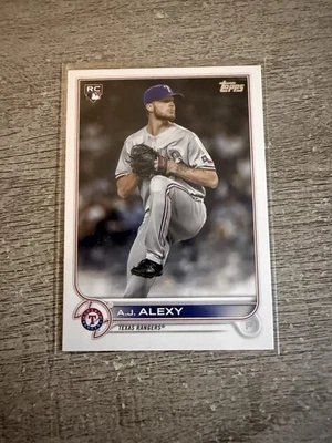 A.J. Alexy RC 2022 Topps Series 2 Baseball #547 MLB Texas Rangers - Image 1 of 2