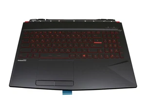 MSI GL63 8SF/8SFK (MS-16P7) oryginalna klawiatura z topcase DE (niemiecki) czarna - Zdjęcie 1 z 2