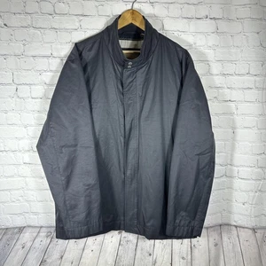 Joseph Abboud Outerwear Herren Mantel schwarz Reißverschluss vorne Freizeit Softshell Jacke - Bild 1 von 10