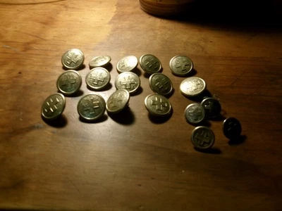 Vintage Swiss Army Overcoat Buttons - Image 1 of 3