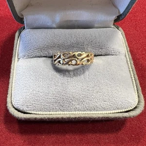 Vintage 14k Gold Women's Leaf Ring Size 6.25 wedding ring 3.2g - Picture 1 of 4