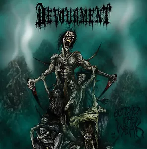 Devourment - Butcher The Weak TURQUOISE WHITE SWIRL COLOR Vinyl LP x/100 - Picture 1 of 1