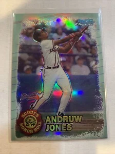 ANDRUW JONES 1997 BOWMAN CHROME SCOUTS HONOR ROLL REFRACTOR #SHR13 ATLANTA - Picture 1 of 2