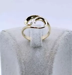Ring Gold 585er - 14 Karat Goldring Damenring Wellenring Wave Ozean Neuwertig - Bild 1 von 10