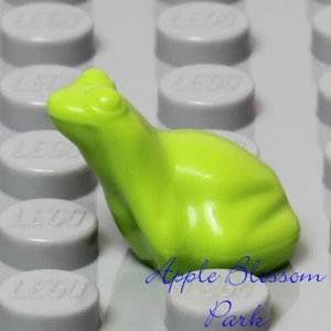 NEW Lego Minifig Animal Lime GREEN Tree FROG - Boy Girl Minifigure Pet Toad - Picture 1 of 3
