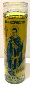 Vela St. Expedite, Veladora San Expedito, Color Amarillo/Amarillo - Imagen 1 de 2