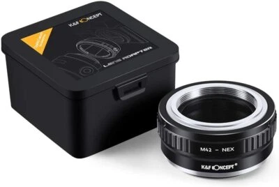 Lens Mount Adapter for M42 LM C/Y EOS FD MD F OM PK Lens to Sony NEX E Cameras - Image 1 of 4