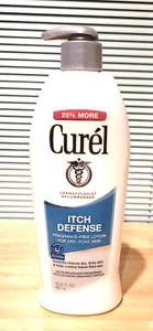 New Curel Itch Defense Fragrance-Free Lotion For Eczema Dry Itchy Skin 16.25floz - Picture 1 of 8
