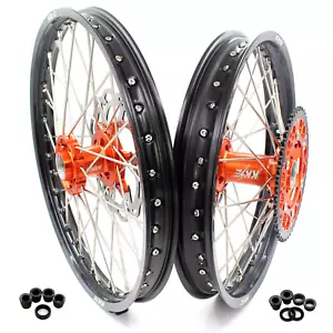 Llantas KKE 21/19"" aptas para KTM MXC SX EXC XC XCF SXF 125-380CC 2000-2002 naranja - Imagen 1 de 14
