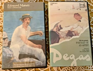 VHS video casettes Monet and Degas, used - Bild 1 von 8