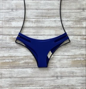 PARTE INFERIOR DE BIKINI HIPSTER L*SPACE ZAPHIRE ESTELLA CLÁSICA RECORTADA (XS) NUEVO CON ETIQUETAS - Imagen 1 de 9