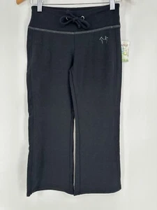 Green Apple Bamboo Cropped Drawstring Yoga Capri Women’s S NWT - Picture 1 of 7