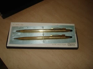 Set penna e matita Croce 1964 oro 12k riempito con scatola BUICK CAR SALESMASTER CLUB - Foto 1 di 7