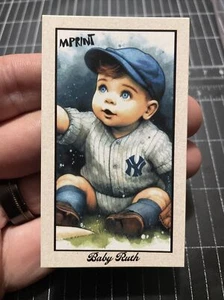 Carta collezionabile personalizzata Babe Ruth As A Baby - Whambino, Sultan Of Spit MPRINT - Foto 1 di 2