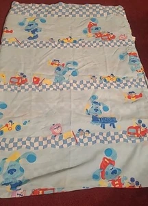 Vintage Dan River Blues Clues Sheet Twin Flat Made In The USA - Picture 1 of 4